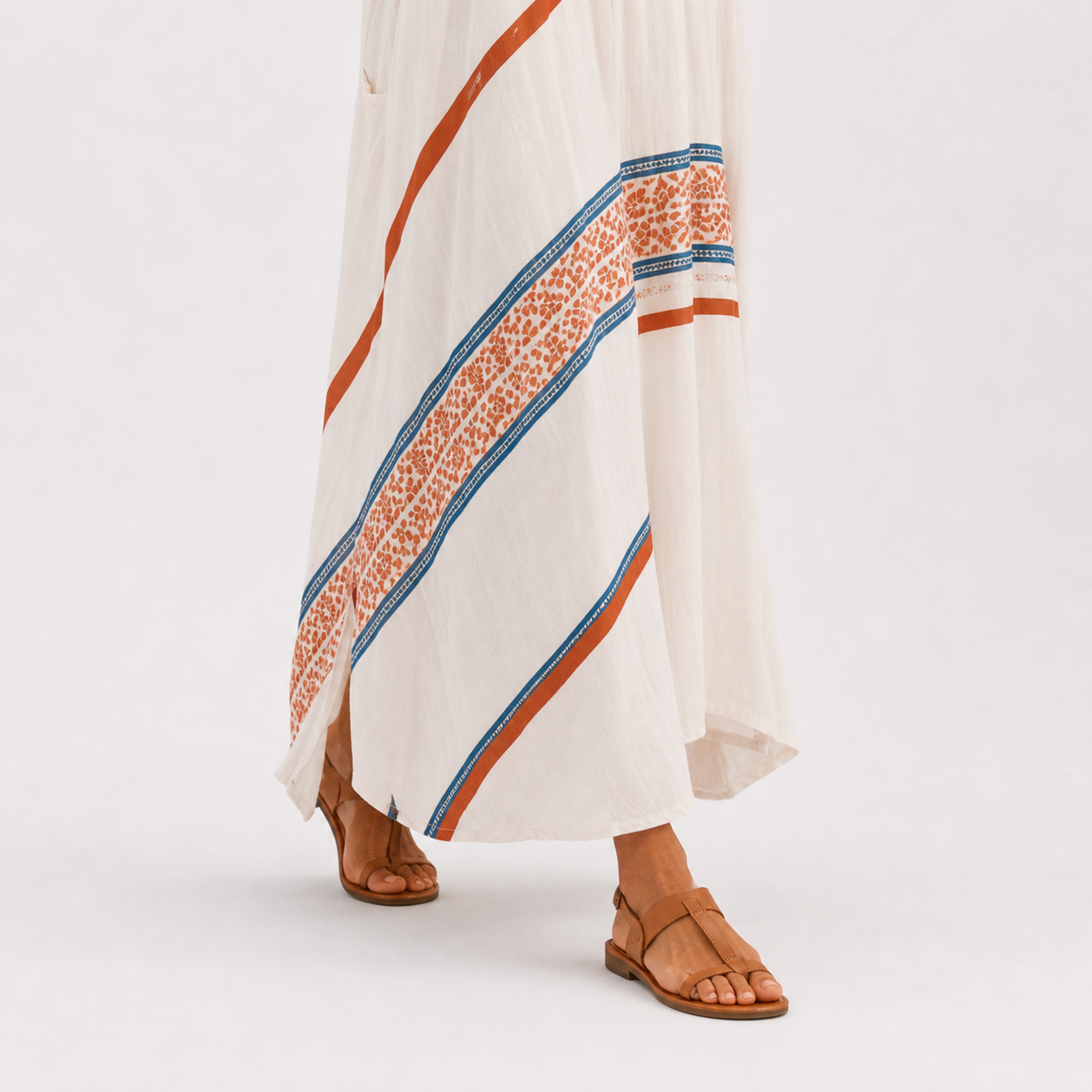 Caftan Amira Blanc Ethnique — vue 4
