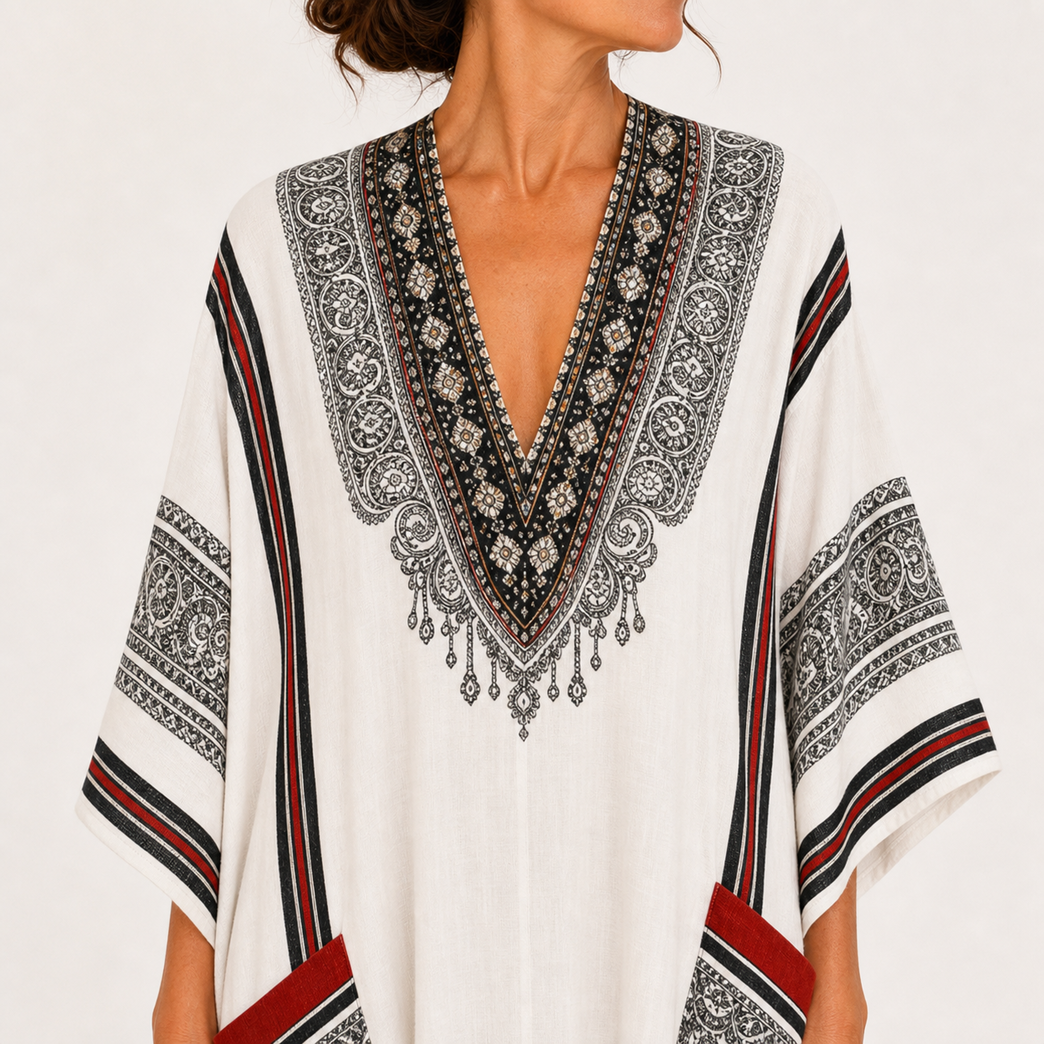 Caftan Clara Blanc Ethnique — vue 3