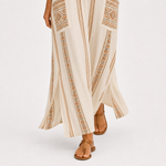 Caftan Dalia Beige à Motif Ethnique — vue 4