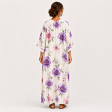 Caftan Inés Blanc Fleuri