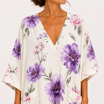 Caftan Inés Blanc Fleuri