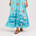 Caftan Lucia Turquoise et Marine