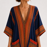 Caftan Samira Bleu Ethnique