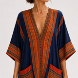Caftan Samira Bleu Ethnique