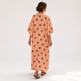 Caftan Selma Corail Étoilé