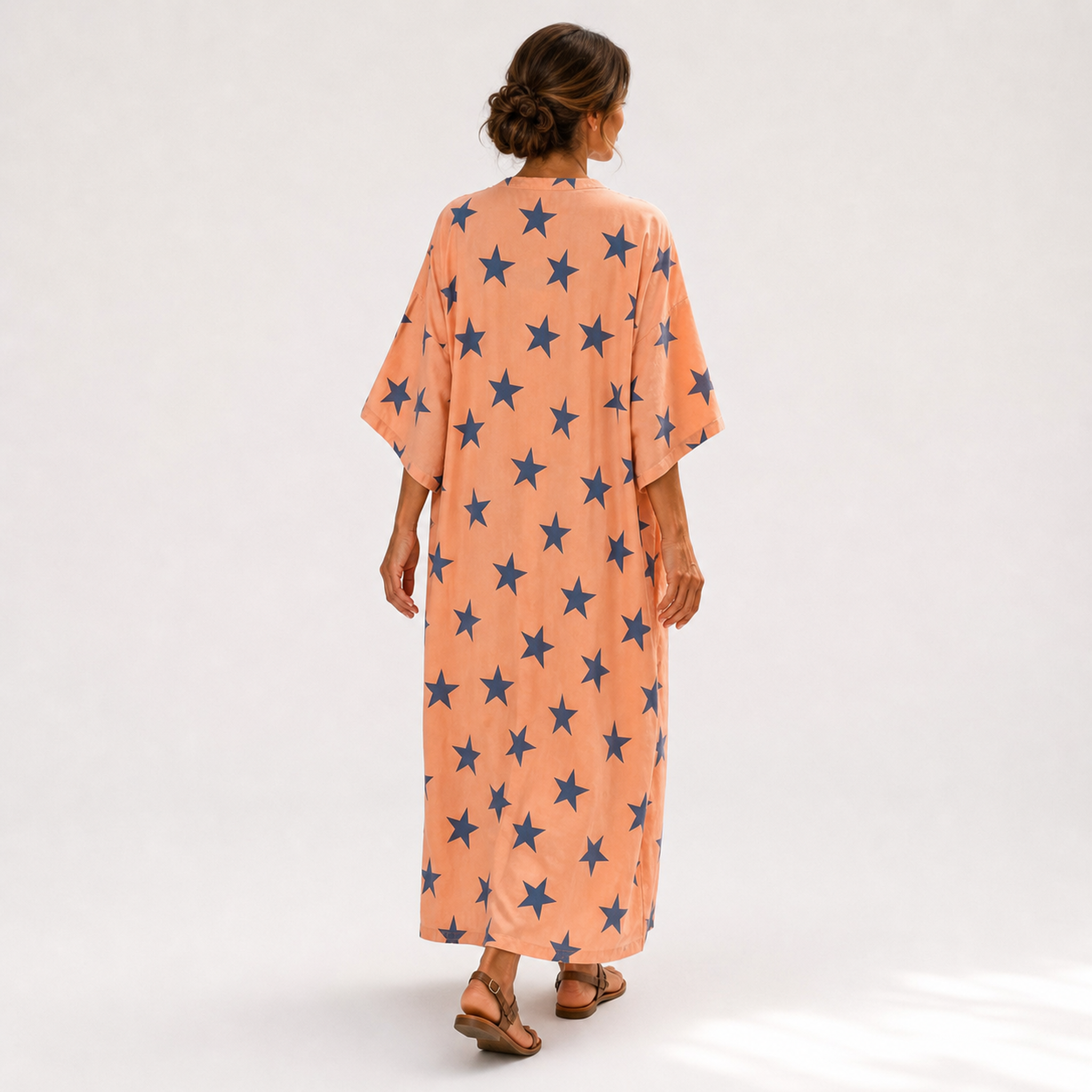 Caftan Selma Corail Étoilé