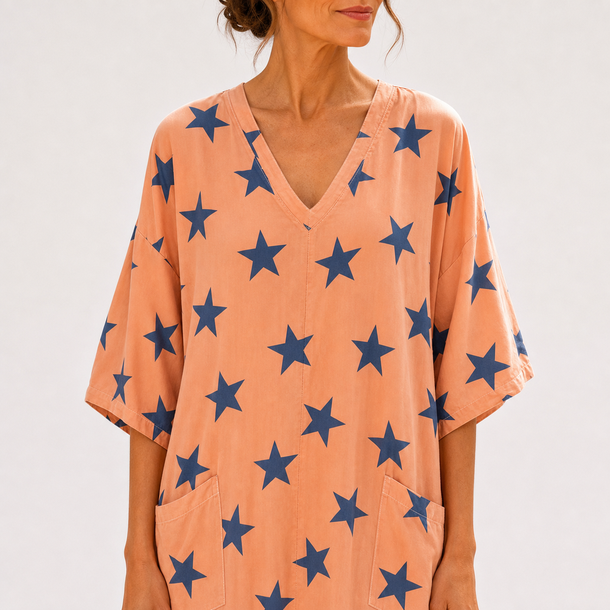 Caftan Selma Corail Étoilé