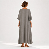 Caftan Valentina Gris Uni