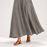 Caftan Valentina Gris Uni