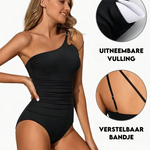 Ainhoa - Maillot de bain asymétrique à une seule épaule avec fronces flatteuses