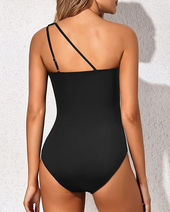 Ainhoa - Maillot de bain asymétrique à une seule épaule avec fronces flatteuses