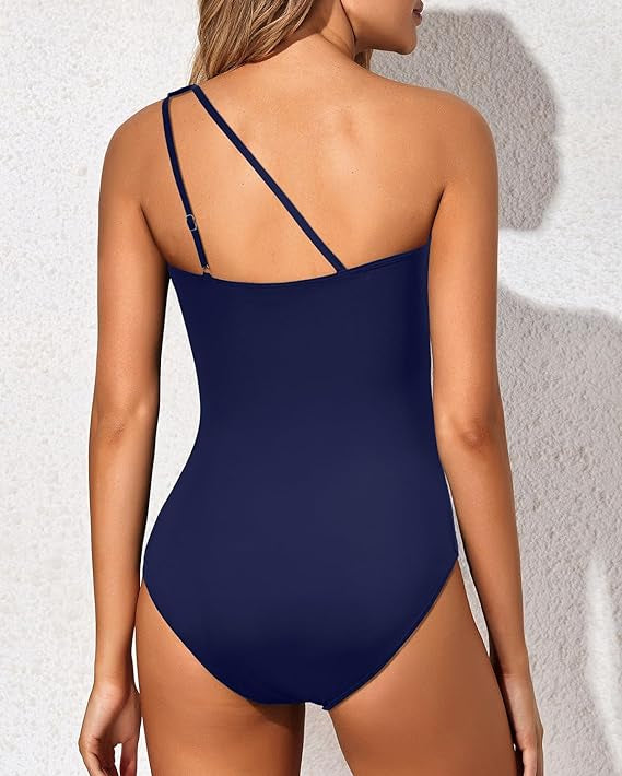 Ainhoa - Maillot de bain asymétrique à une seule épaule avec fronces flatteuses