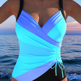 Alma - Maillot de Bain Enveloppant à Imprimé Vibrant et Coloré