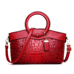 Amalia - Sac Bicolore Effet Croco