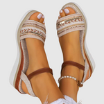 Amalia - Sandales Compensées à Motifs Colorés — vue 2