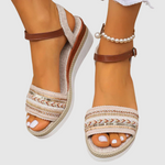 Amalia - Sandales Compensées à Motifs Colorés — vue 3