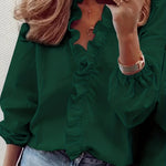 Amaya - Blouse - Vert foncé