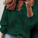 Amaya - Blouse - Vert foncé