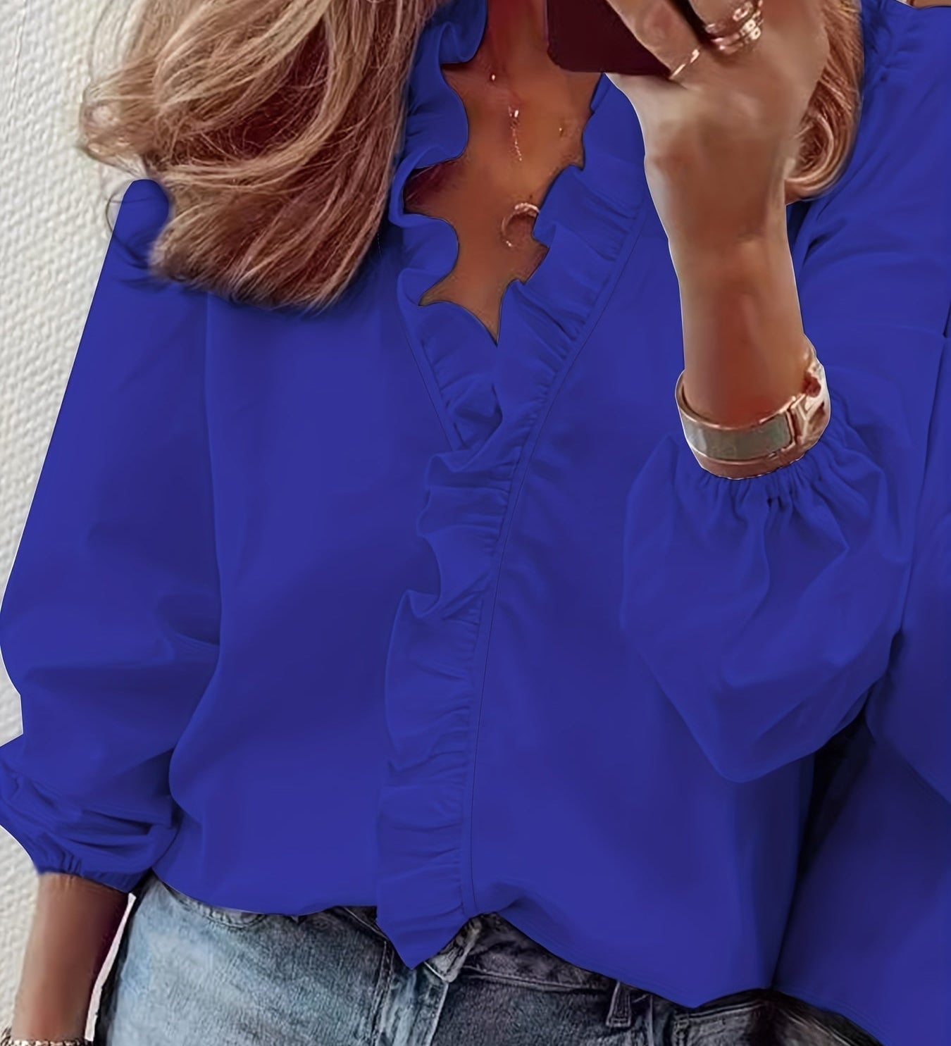 Amaya - Blouse - Bleu royal