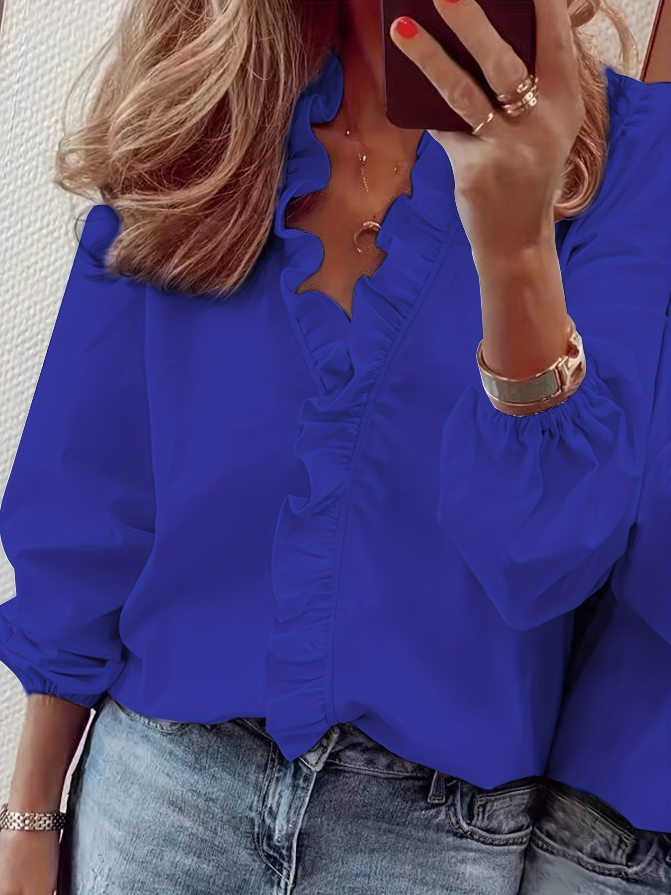 Amaya - Blouse - Bleu royal
