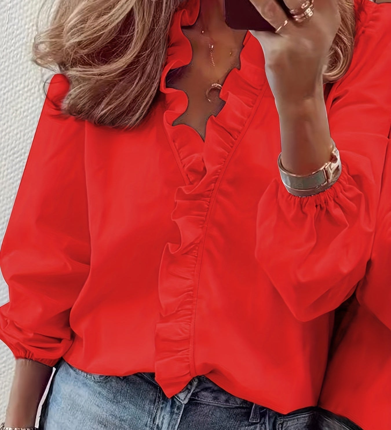 Amaya - Blouse - Rouge