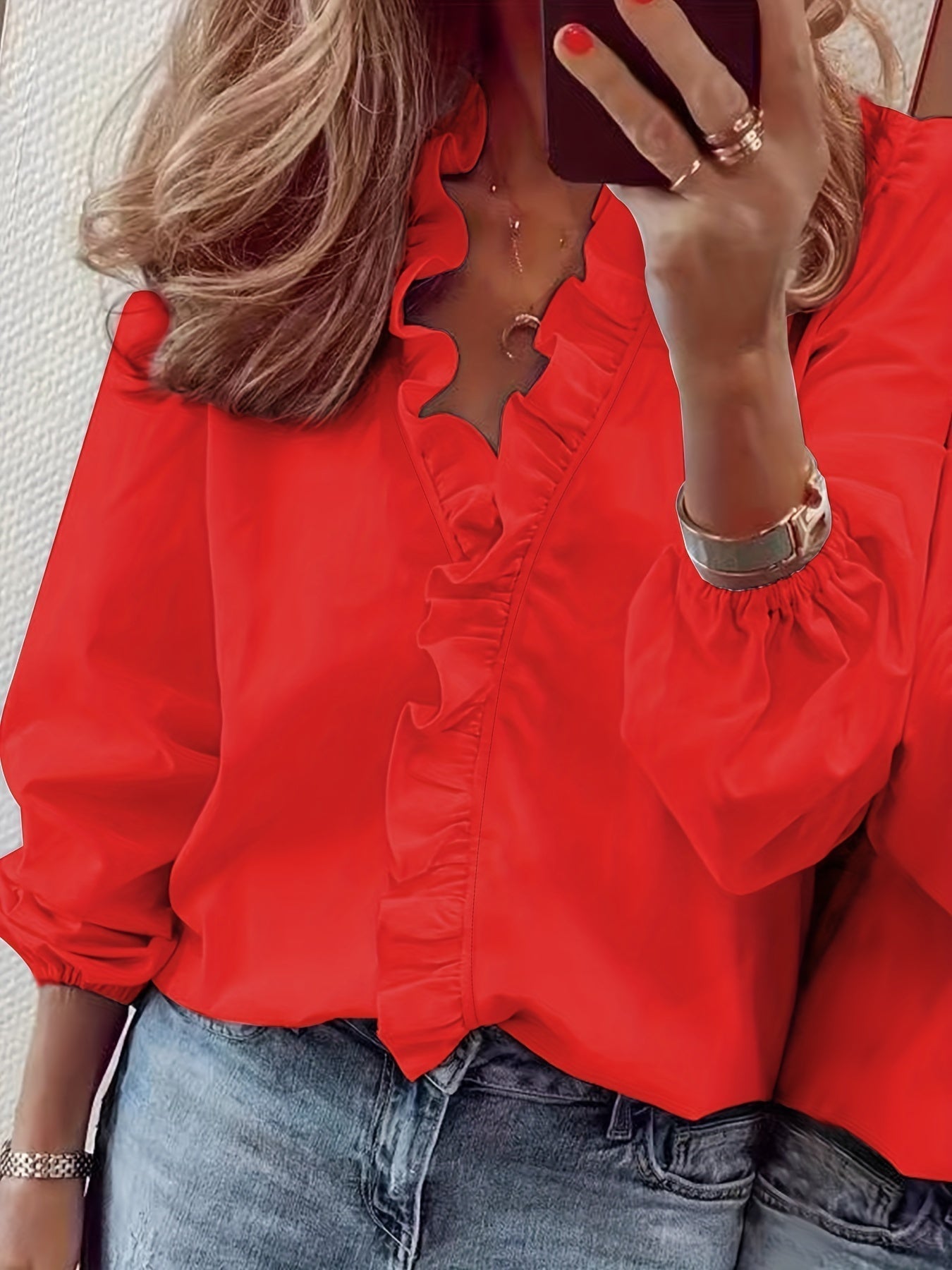 Amaya - Blouse - Rouge