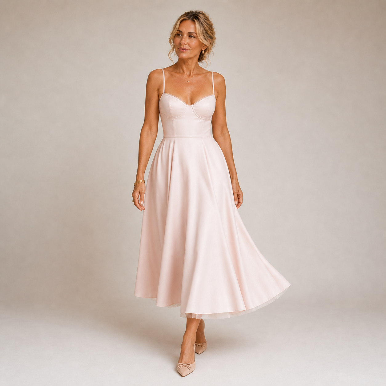 Ariela - Robe Midi Évasée