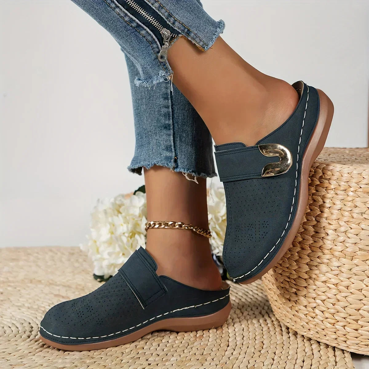 Aroa - Sandales compensées chic
