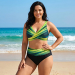 Berta - Bikini Taille Haute à Motifs Graphiques — vue 3