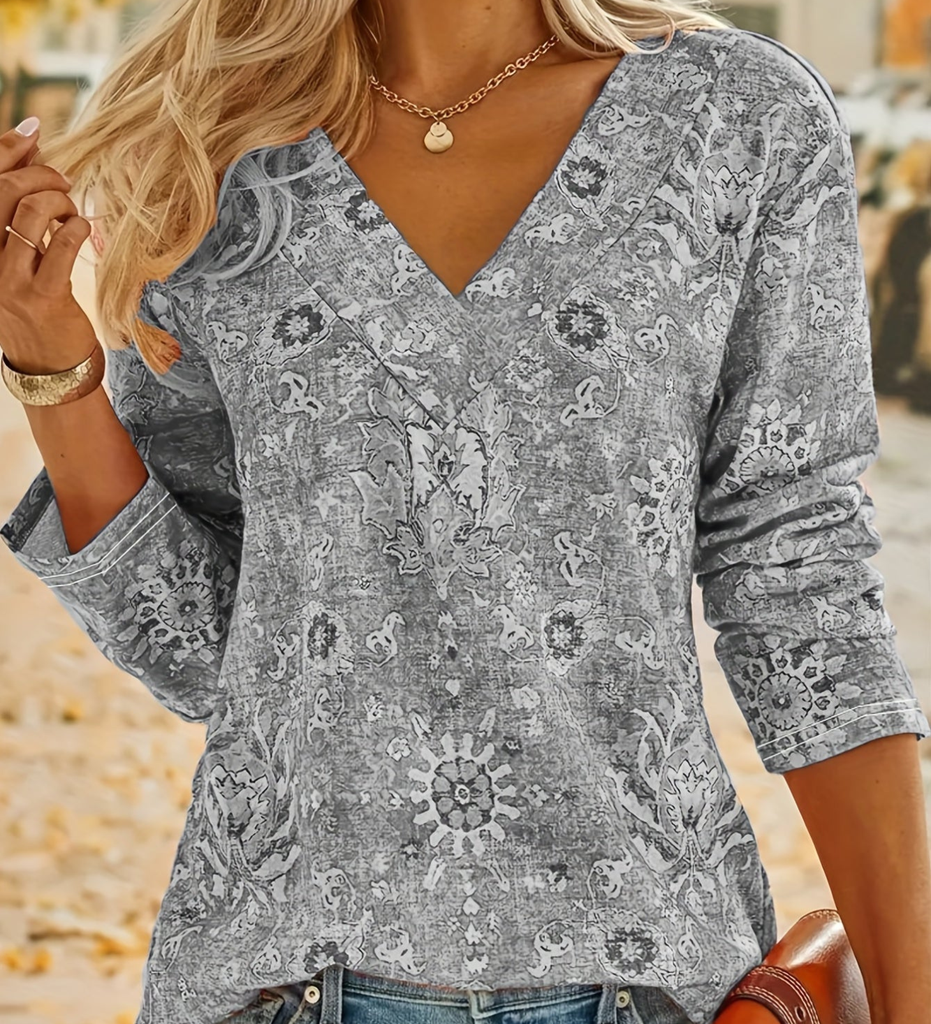Bibi - Blouse - Gris