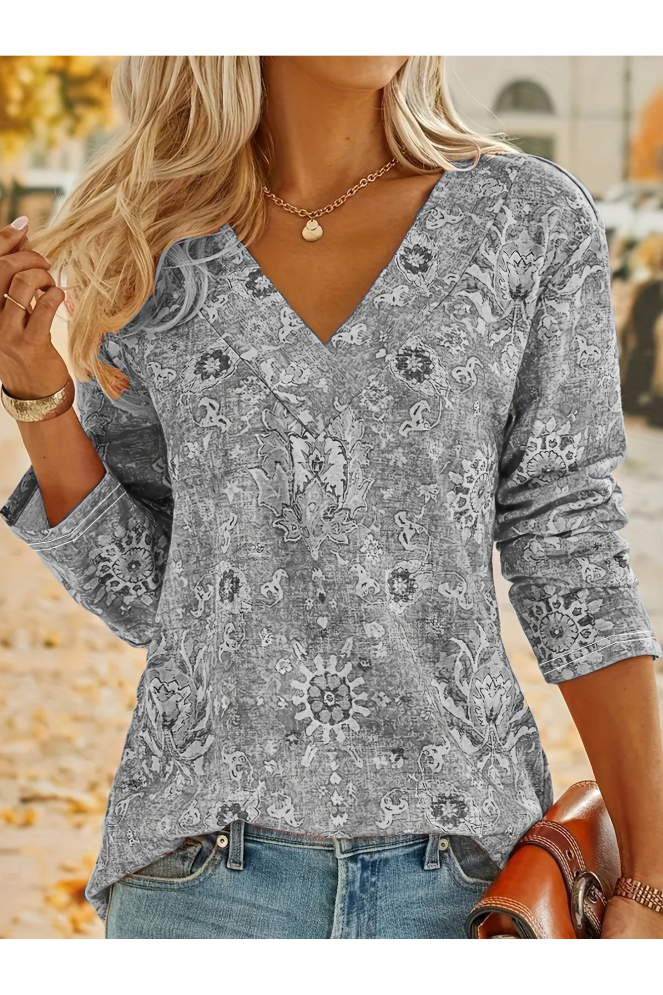 Bibi - Blouse - Gris