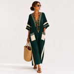 Caftan Noor Vert Ethnique