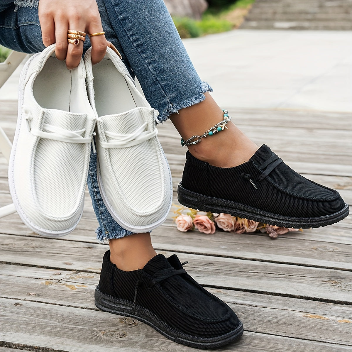 Capucine - Baskets Slip-On Bicolores