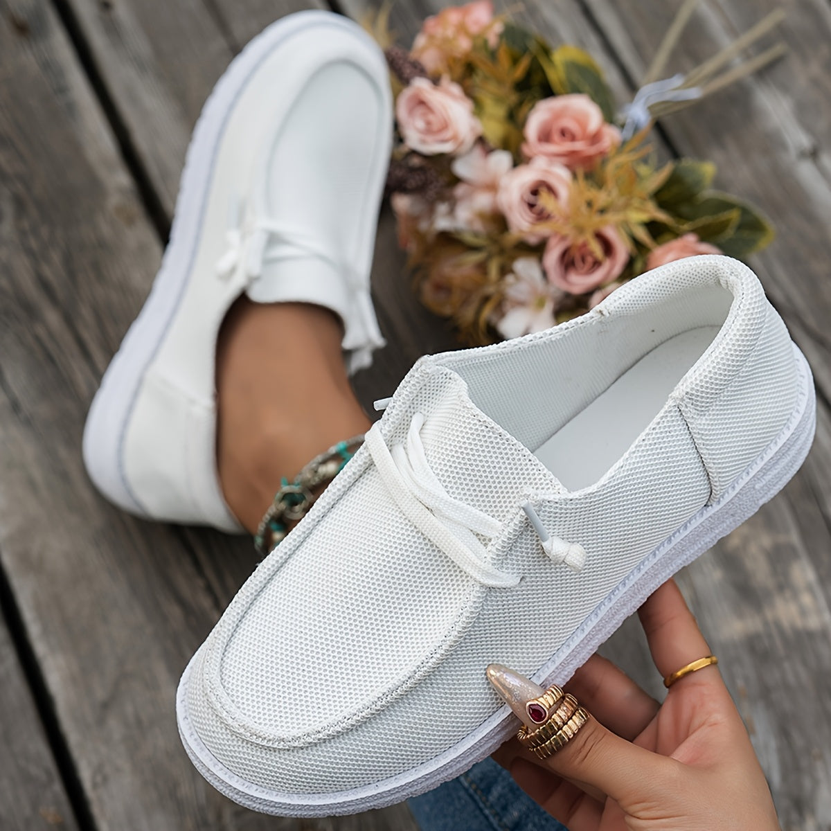 Capucine - Baskets Slip-On Bicolores