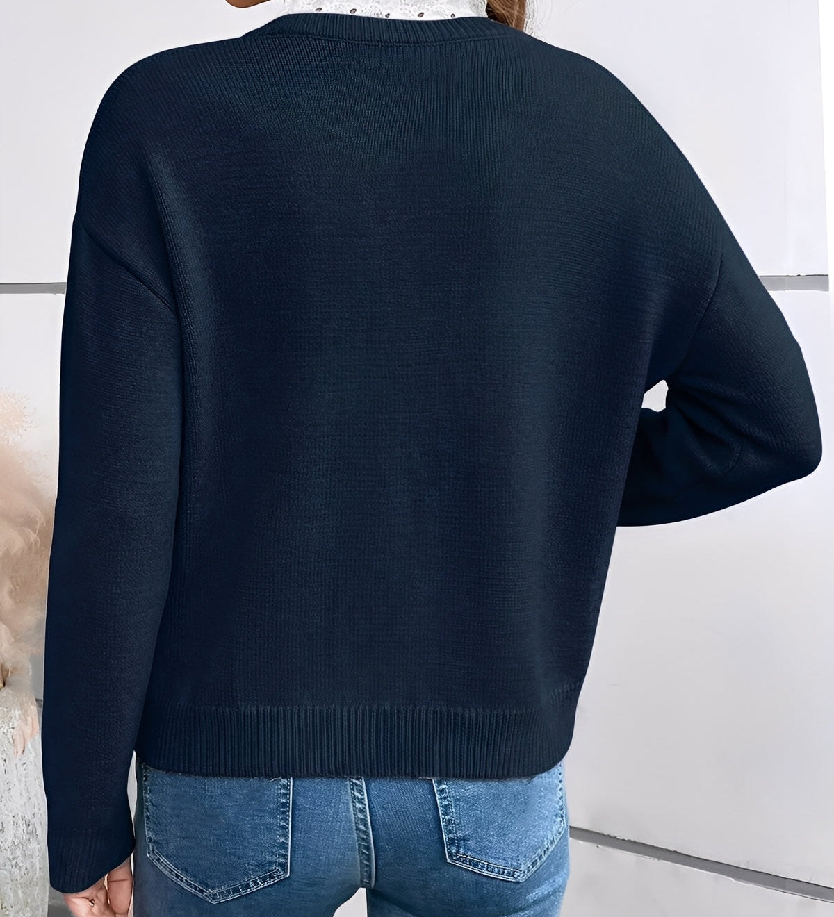 Céline · Pull en Maille à Col Ajouré
