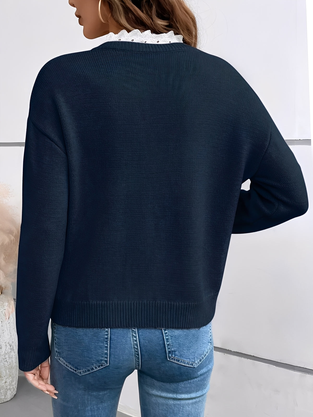 Céline · Pull en Maille à Col Ajouré — vue 2
