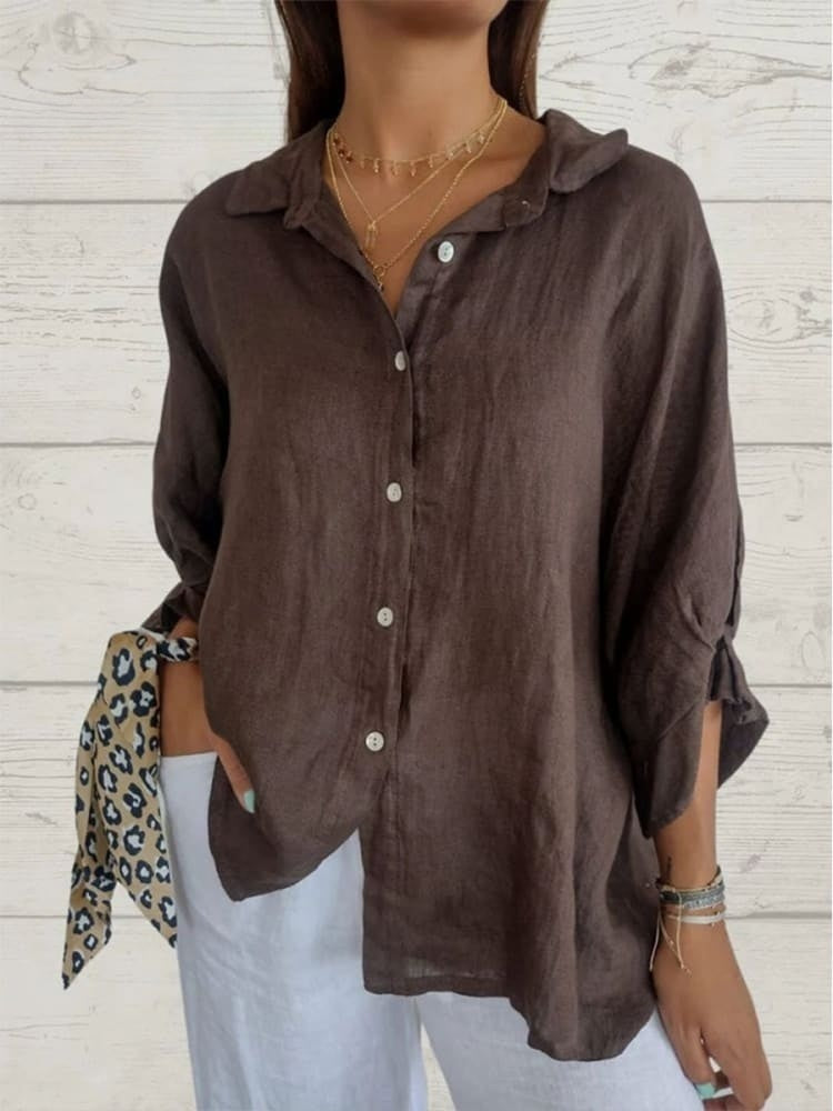 Cheryl - Blouse - Marron