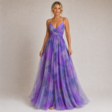 Claudia - Robe Longue Fleurie à Jupe Superposée — vue 2