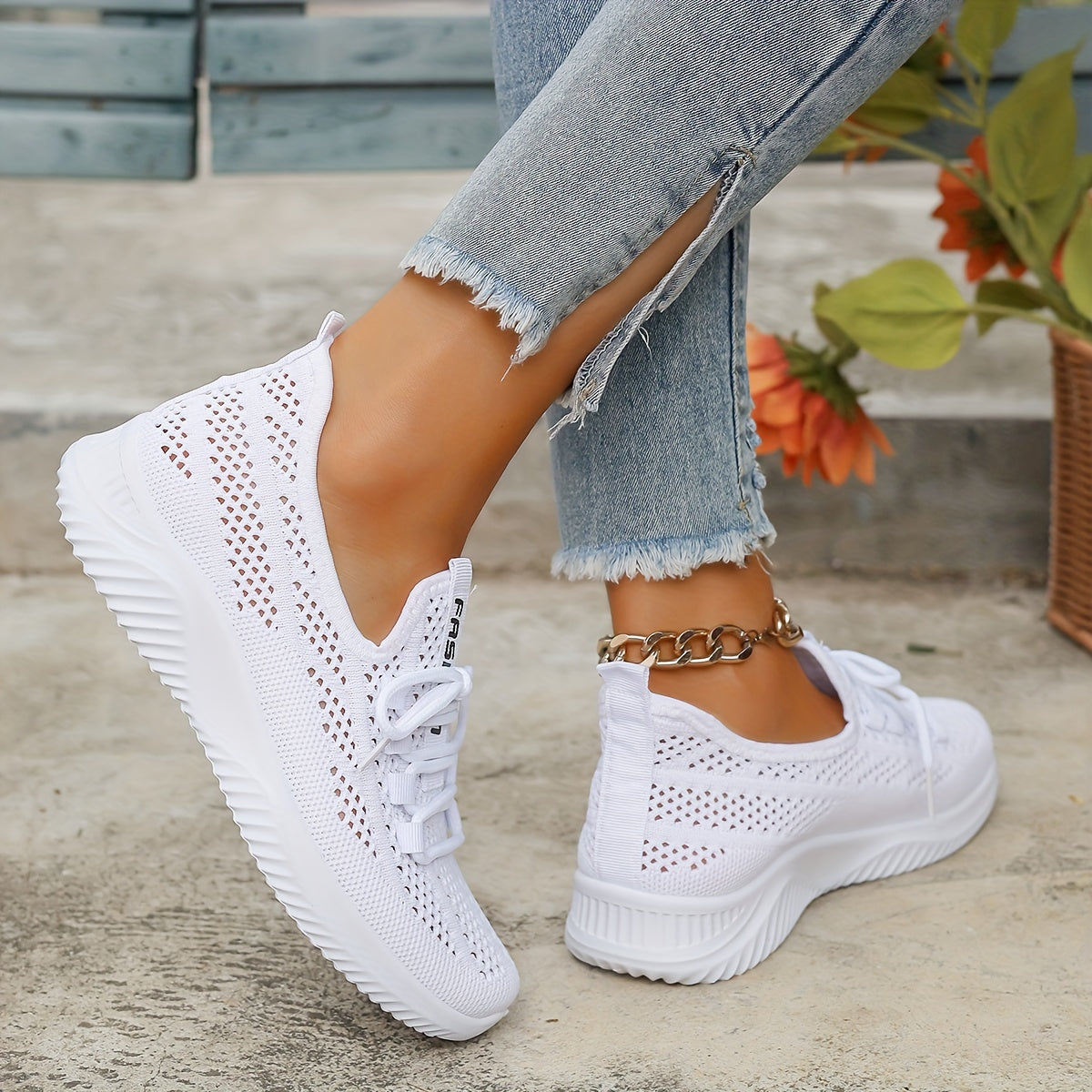 Colette - Baskets Ajourées à Lacets — vue 2