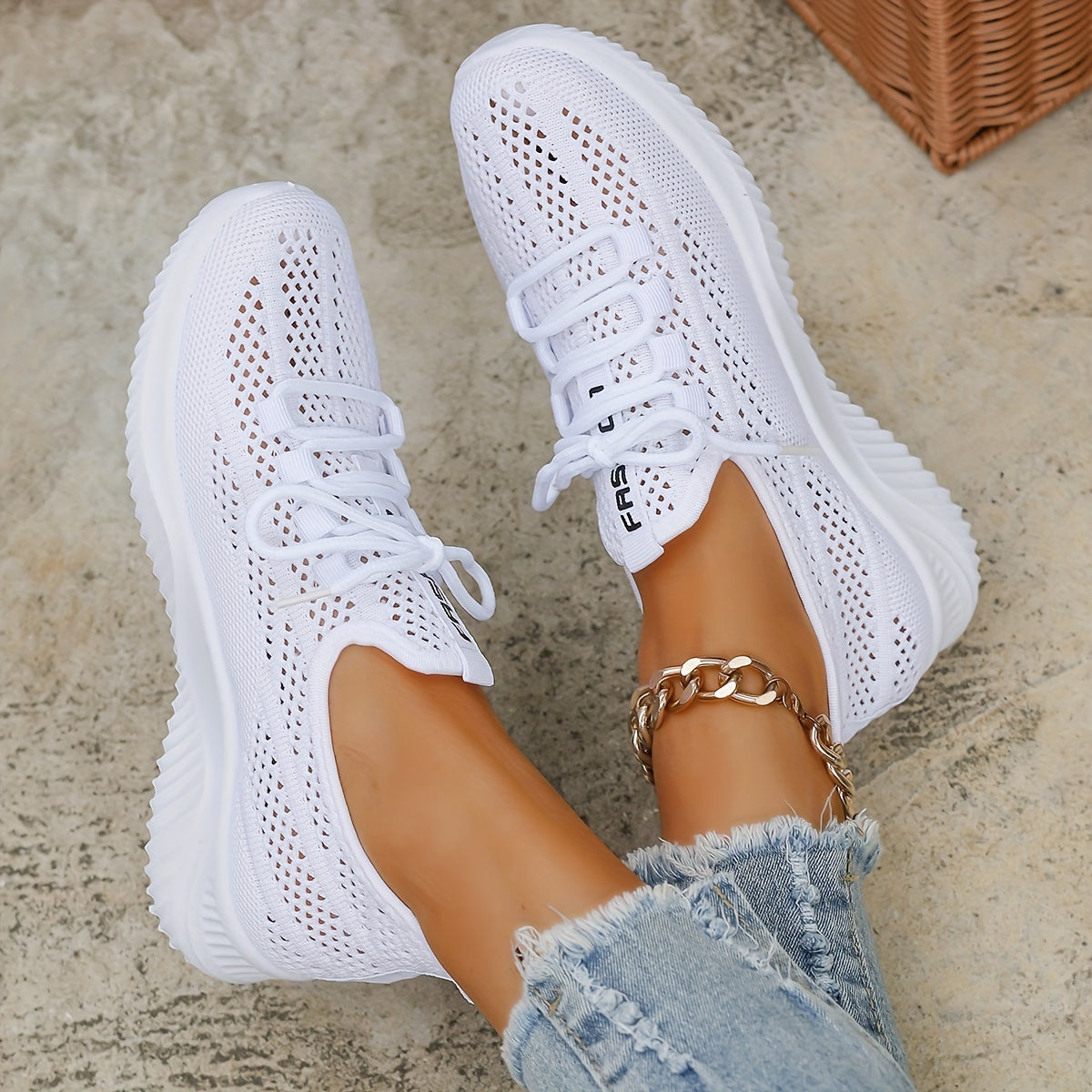 Colette - Baskets Ajourées à Lacets — vue 4