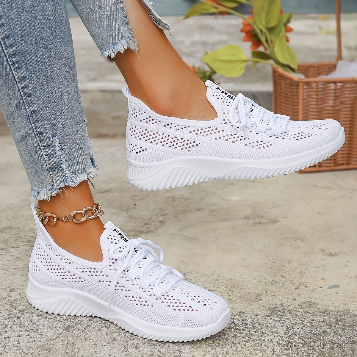 Colette - Baskets Ajourées à Lacets — vue 5