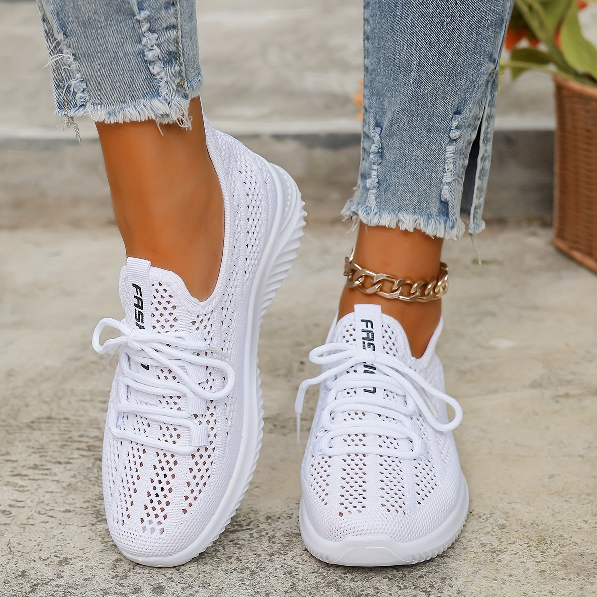 Colette - Baskets Ajourées à Lacets — vue 10