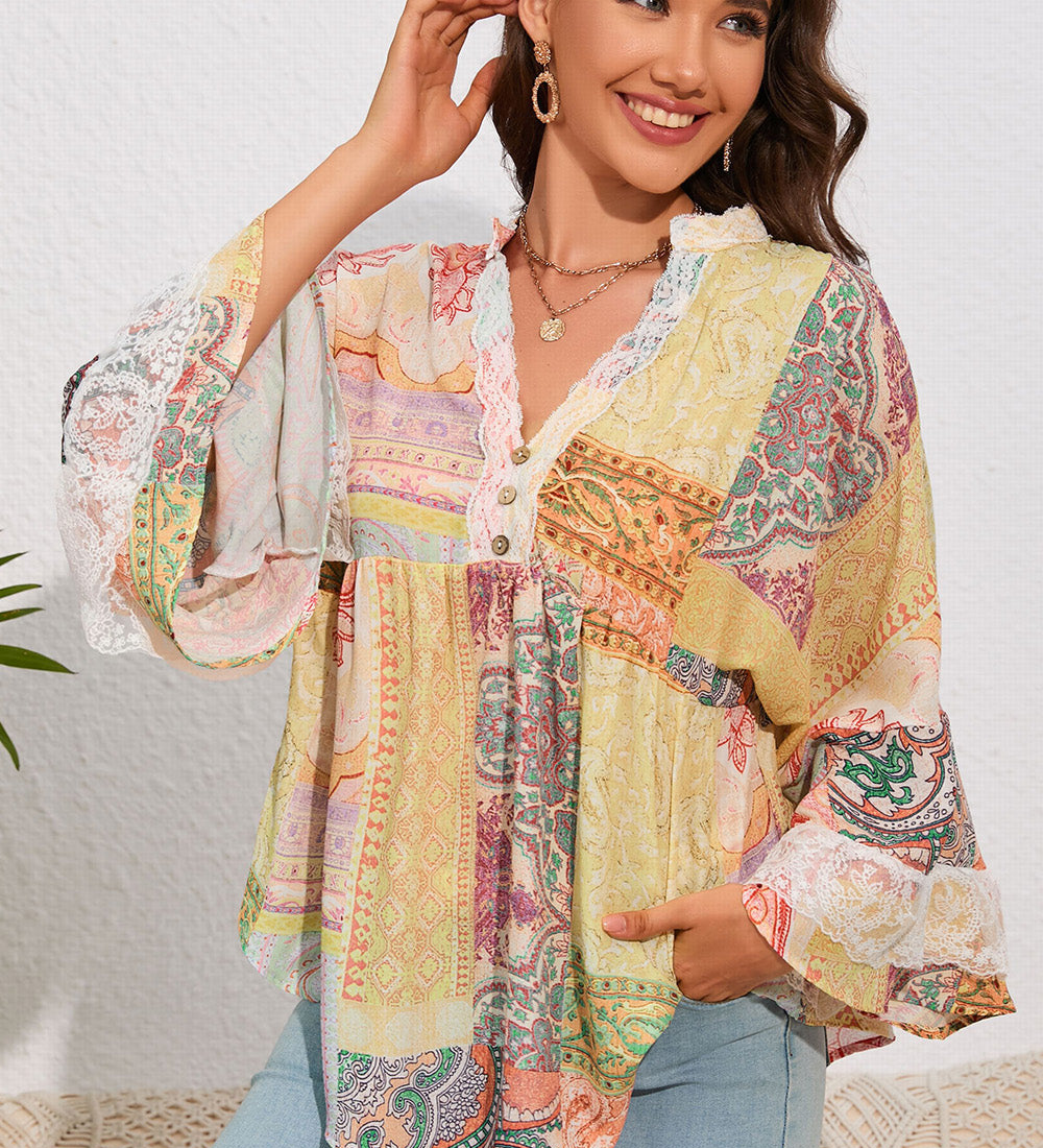Delaney - Blouse - Jaune