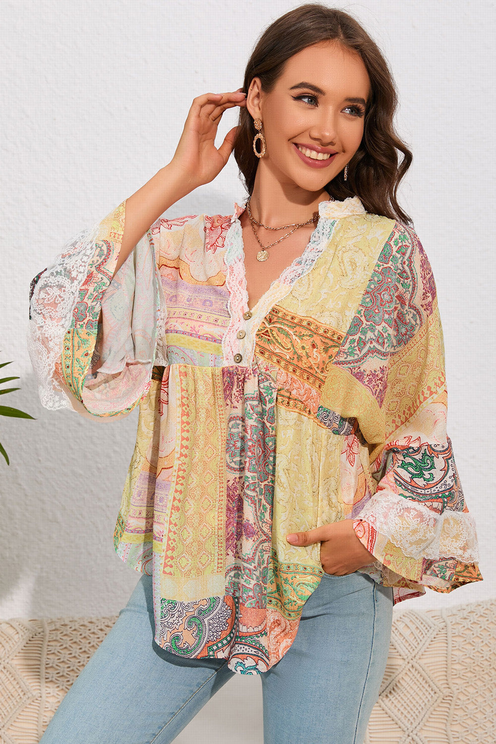 Delaney - Blouse - Jaune