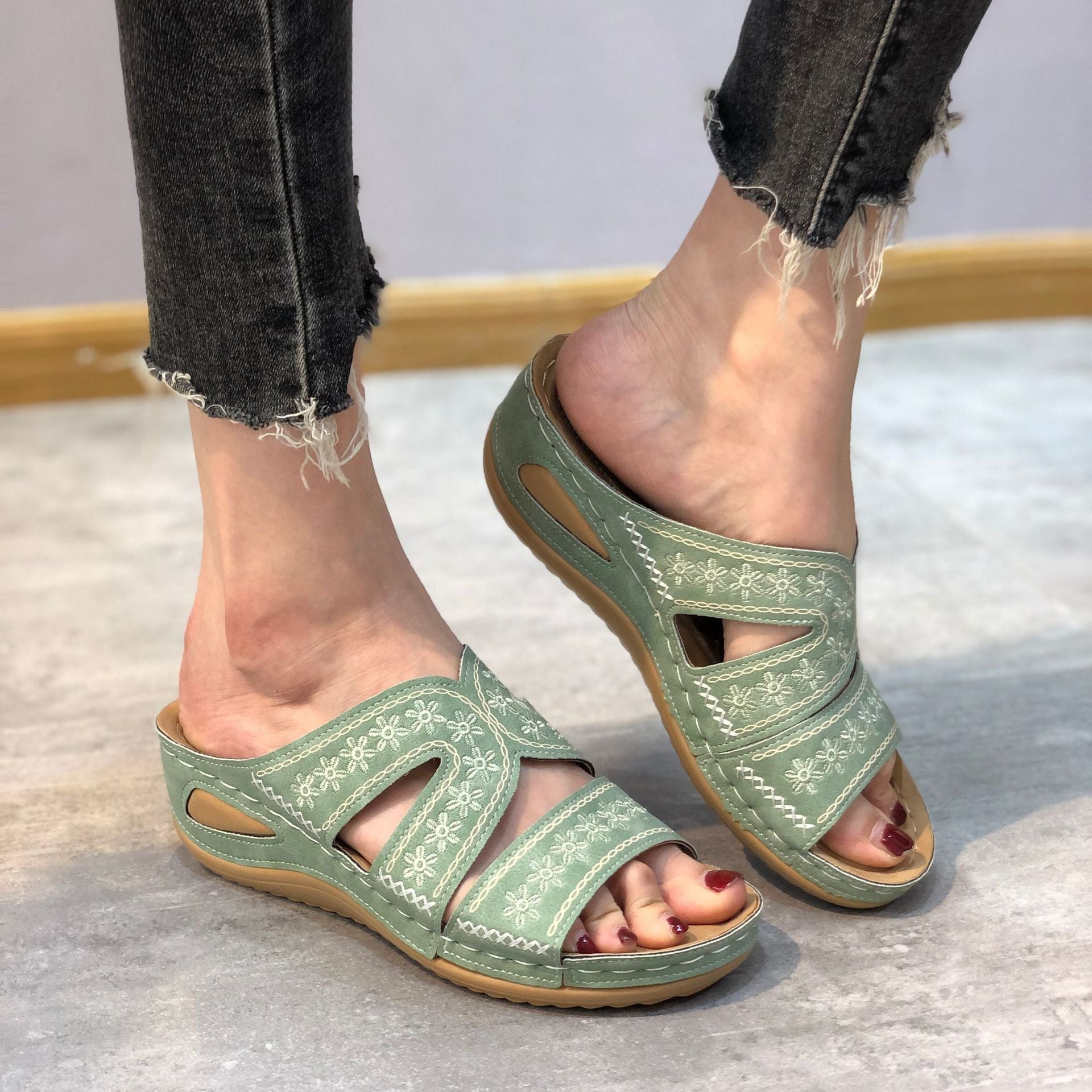 Delia - Sandales Ajourées à Plateforme — vue 10
