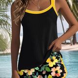 Diana - Tankini chic deux pièces avec top flatteur et pantalon confortable