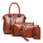 Elvira - Ensemble de Sacs 4 Pièces Effet Croco
