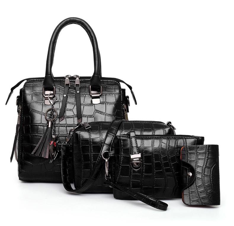 Elvira - Ensemble de Sacs 4 Pièces Effet Croco