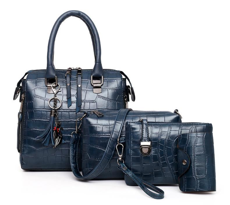 Elvira - Ensemble de Sacs 4 Pièces Effet Croco