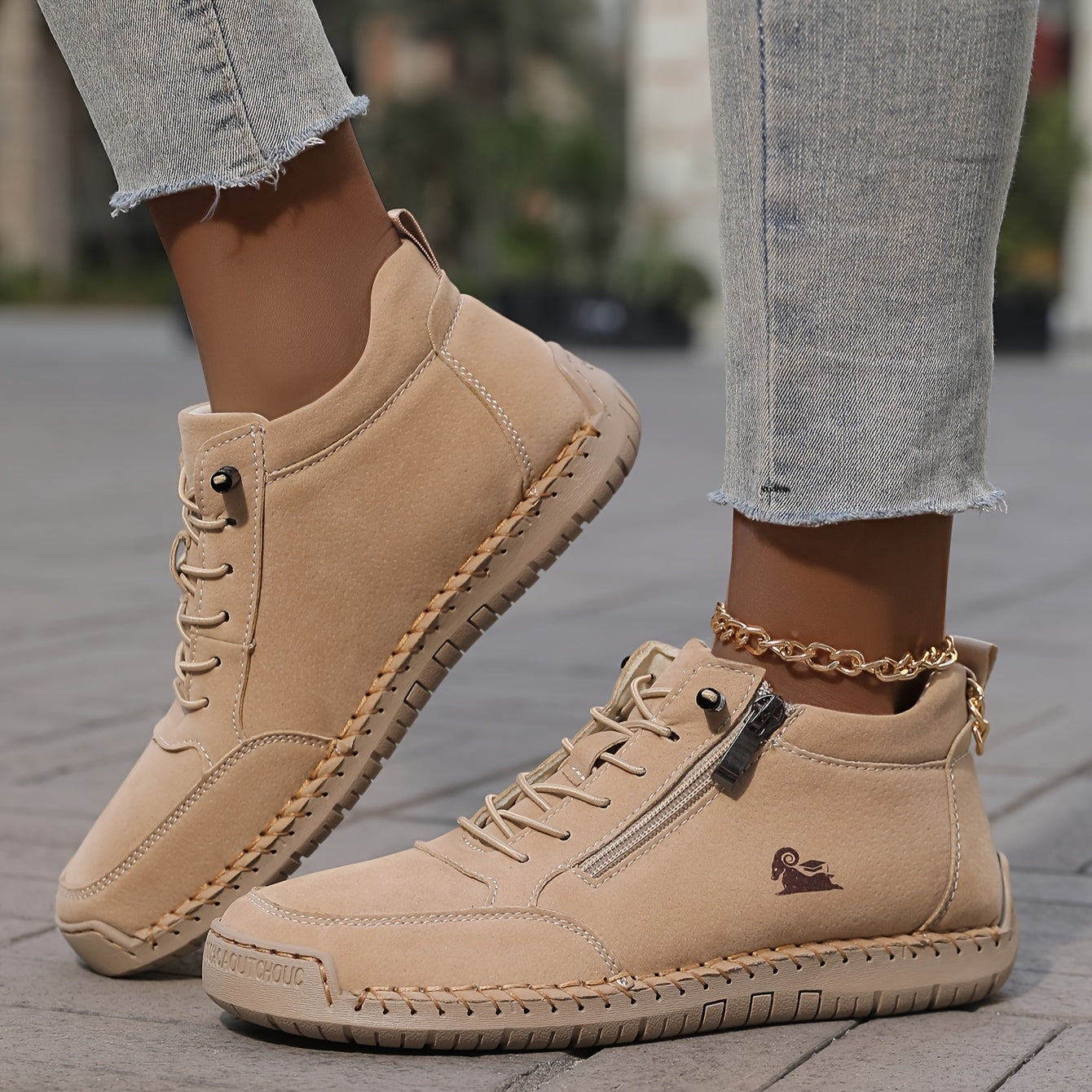 Gemma - Baskets Montantes à Zip